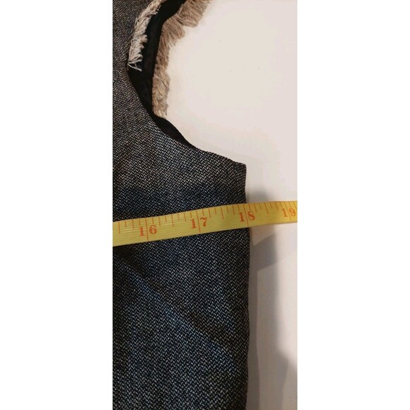 Etcetera Women's Size 10 Dress Gray Midi Wool Blend Bow Fringe Simple - Picture 8 of 9